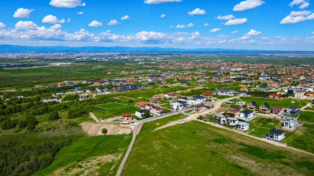 Панорамна снимка на Белащица и околността